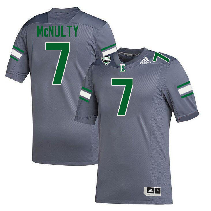 Eastern Michigan Eagles #7 Dramarian McNulty College Football Jerseys Stitched-Grey